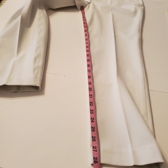 Spanx Classic White Silver. Linings Slim Strait Pants Size L/12. - Picture 12 of 12